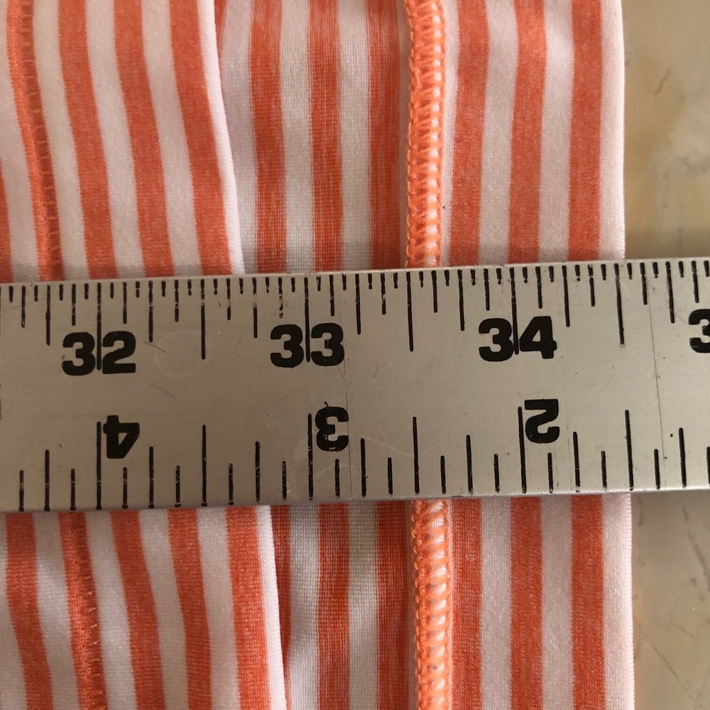 Peter Millar Mens Summer Comfort Golf‎ Polo Shirt XL Orange Striped Quail Valley - Picture 9 of 9